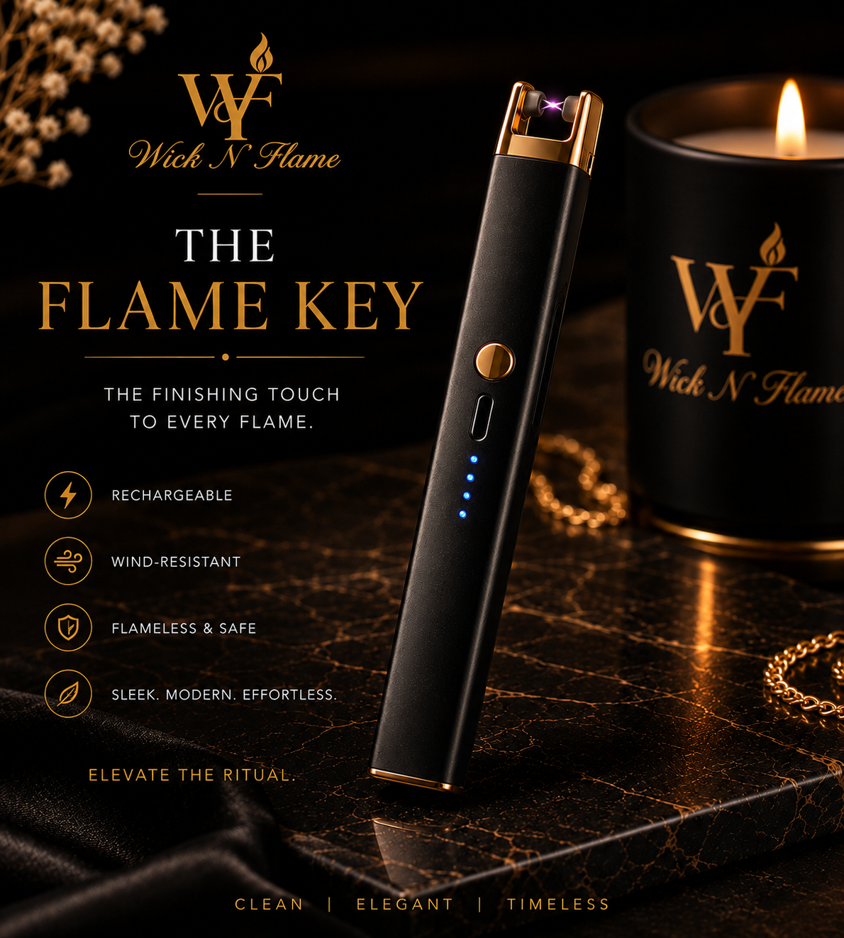 The Flame Key π€ | Rechargeable Arc Lighter