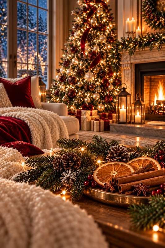 Night Before Christmas ~ Luxury Coconut Apricot Wax 10 Oz Candle