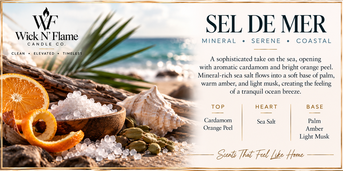 Sel De Mer ~ Luxury Coconut Apricot Wax 3-Wick Candle