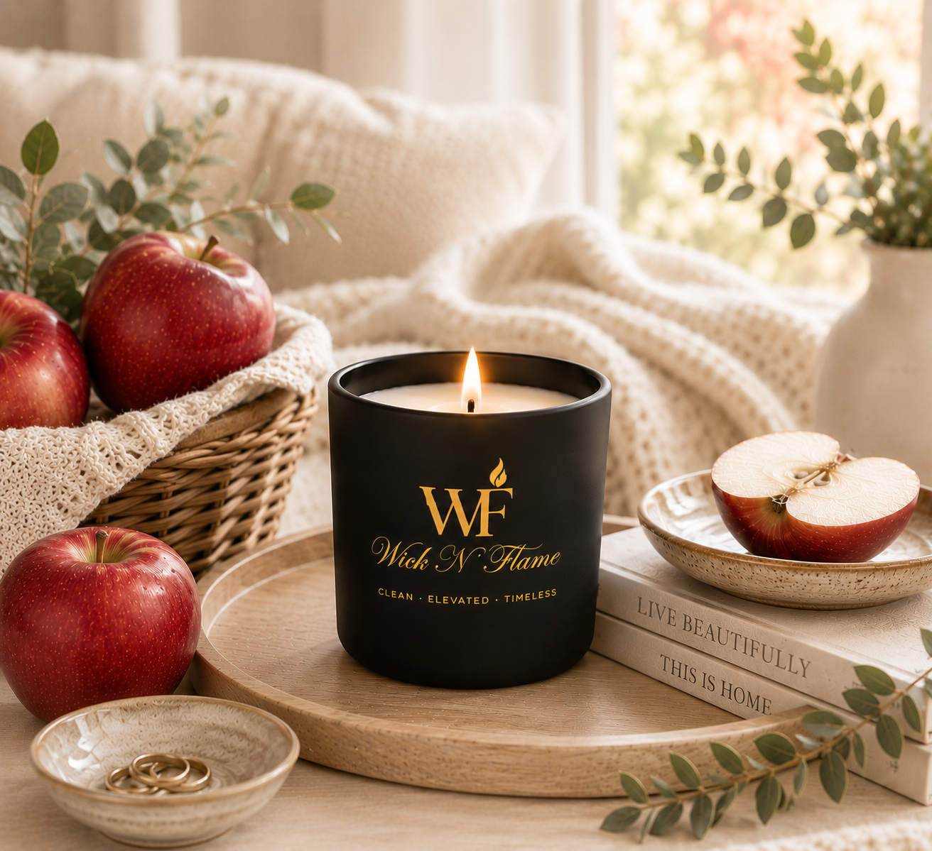 Forbidden Apple 🖤 | The Flame – Signature 10 oz Candle