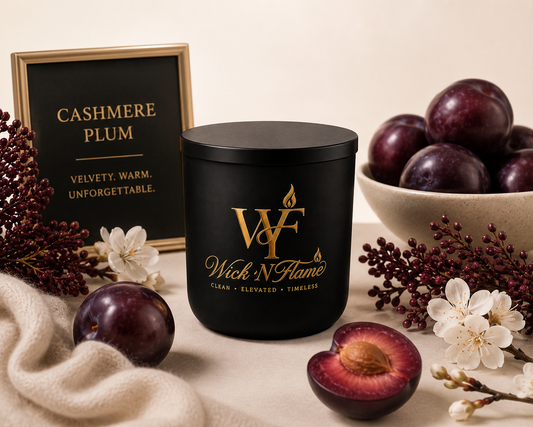 Cashmere Plum 🖤 | The Ember – 8 oz Seasonal Candle
