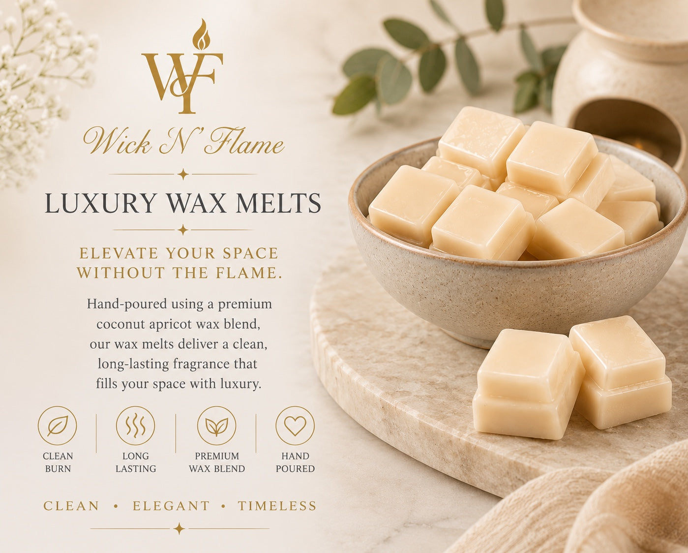 Moonlit Eucalyptus 🖤 | The Flame – Signature 10 oz Candle